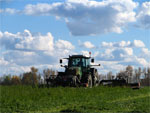 Luzerne wordt gemaaid