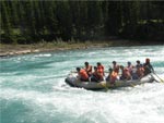 Rafting in de Rocky Mountains